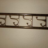 Brass wall coat holder