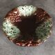 Ceramic fruit bowl centrepiece with grape cluster decoration, numbered.