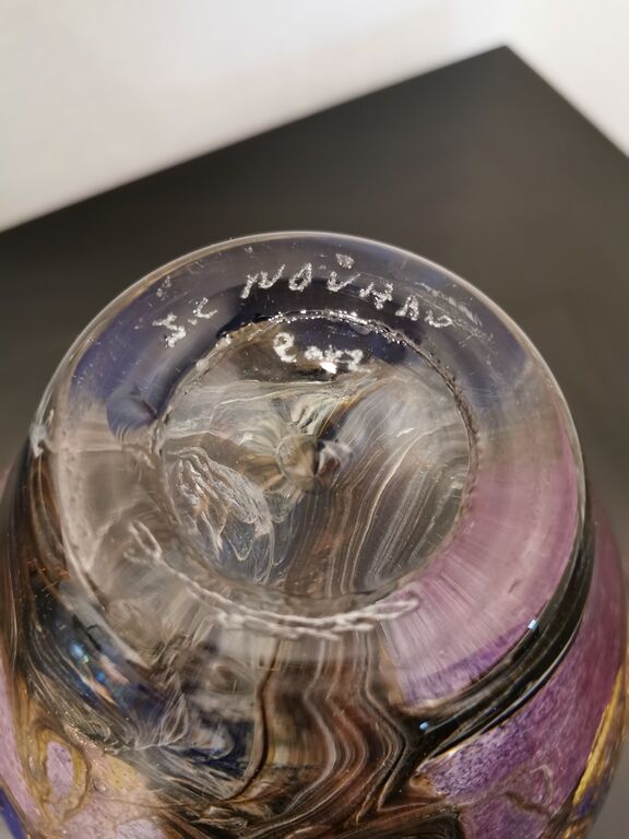 Blown glass vase by Jean Claude NOVARO