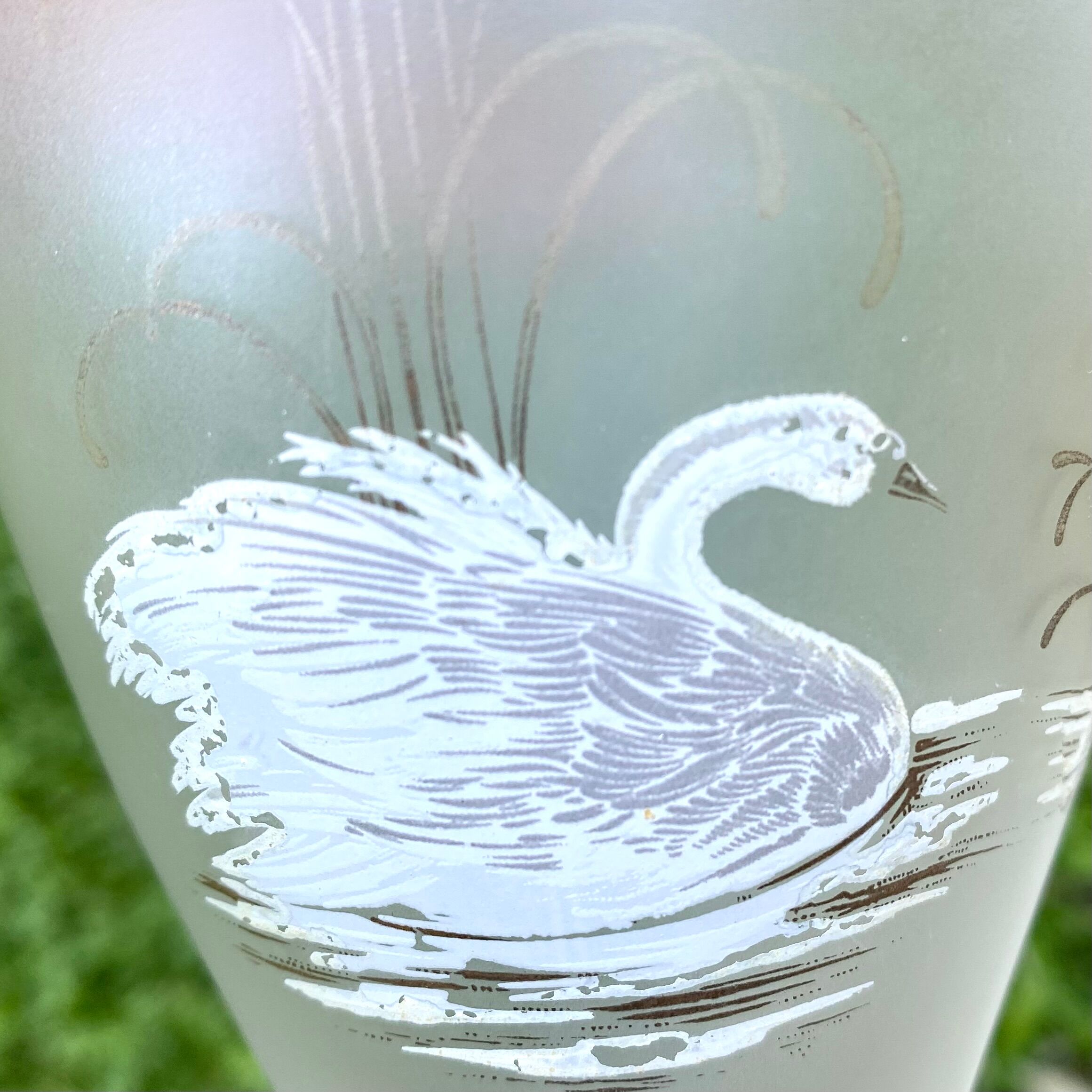 Antique hand-painted vase