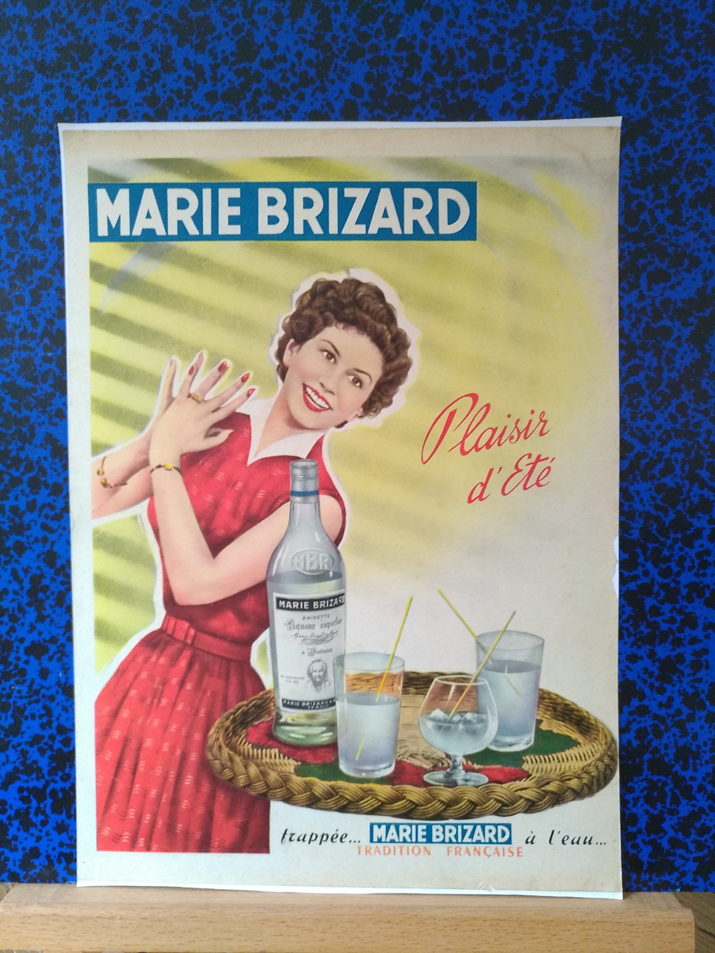 A Marie Brizard paper advertisement from period magazine