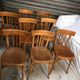 8 chaises bistrot Baumann anciennes