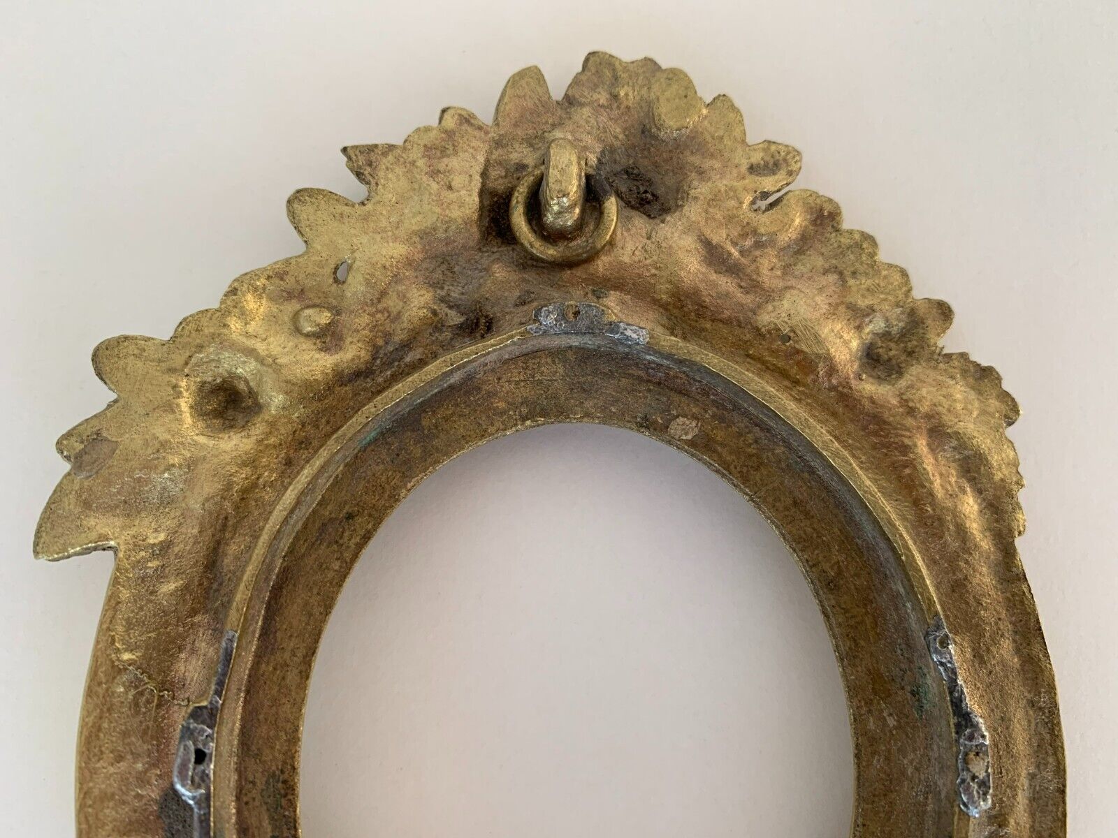 Bronze frame gild napoleon iii xix floral decoration