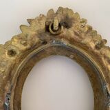 Bronze frame gild napoleon iii xix floral decoration