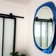 Miroir sur plaque de verre bleu 60×80 cm