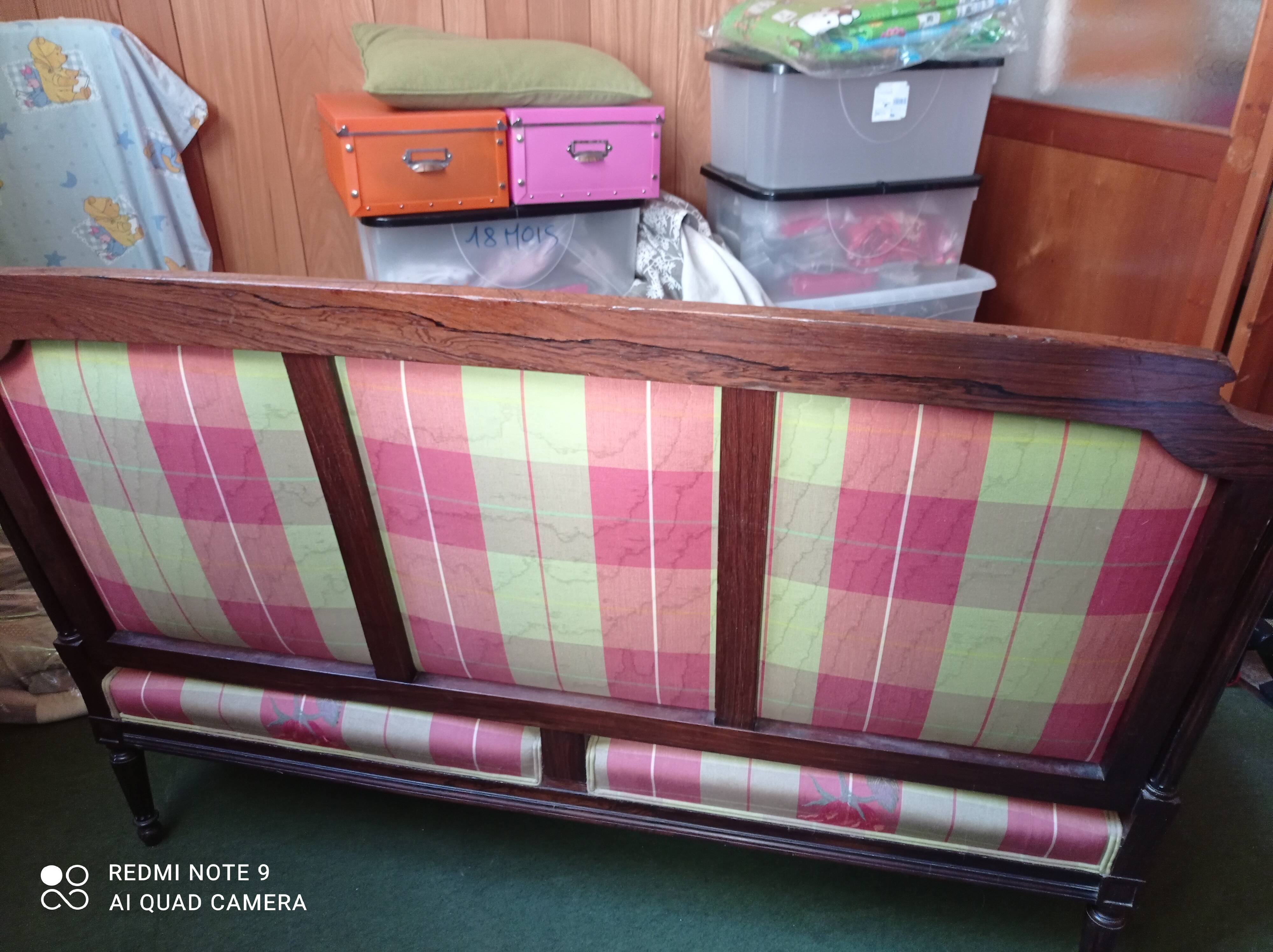Louis XVI style banquette