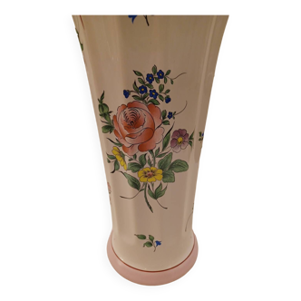 Grand vase en faïence de luneville 35 cm, vers 1950.