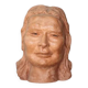 Sculpture signed Doloire, terracotta sculpture, woman's head sculpture, collection, interior decoration.