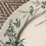 4 plates iron earth Linnet with birds