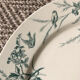 4 assiettes terre de fer Linotte avec oiseaux