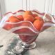 Blown glass cup or vase 1980 Jozefina Krosno