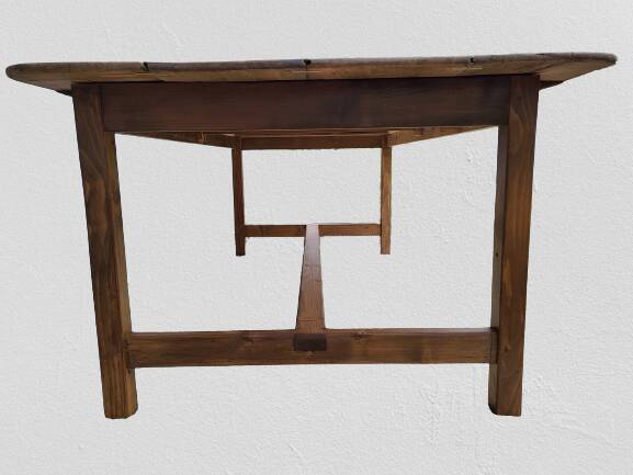 19th century draper's table chestnut 220X119