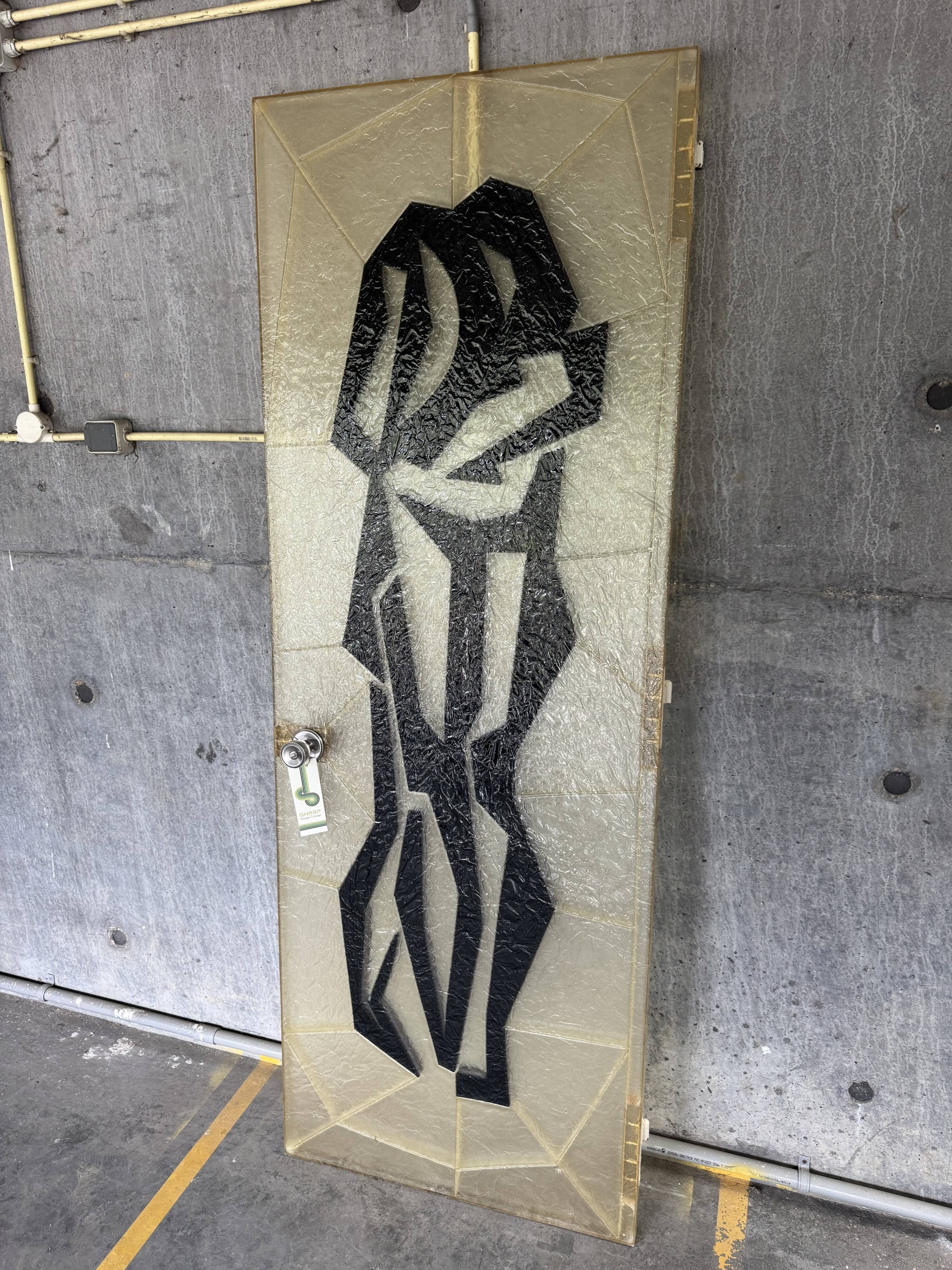Brutalist Fiberglass Door