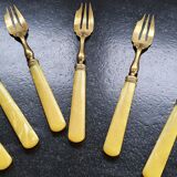 6 old cake forks
