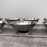 8 stainless steel cups 1970