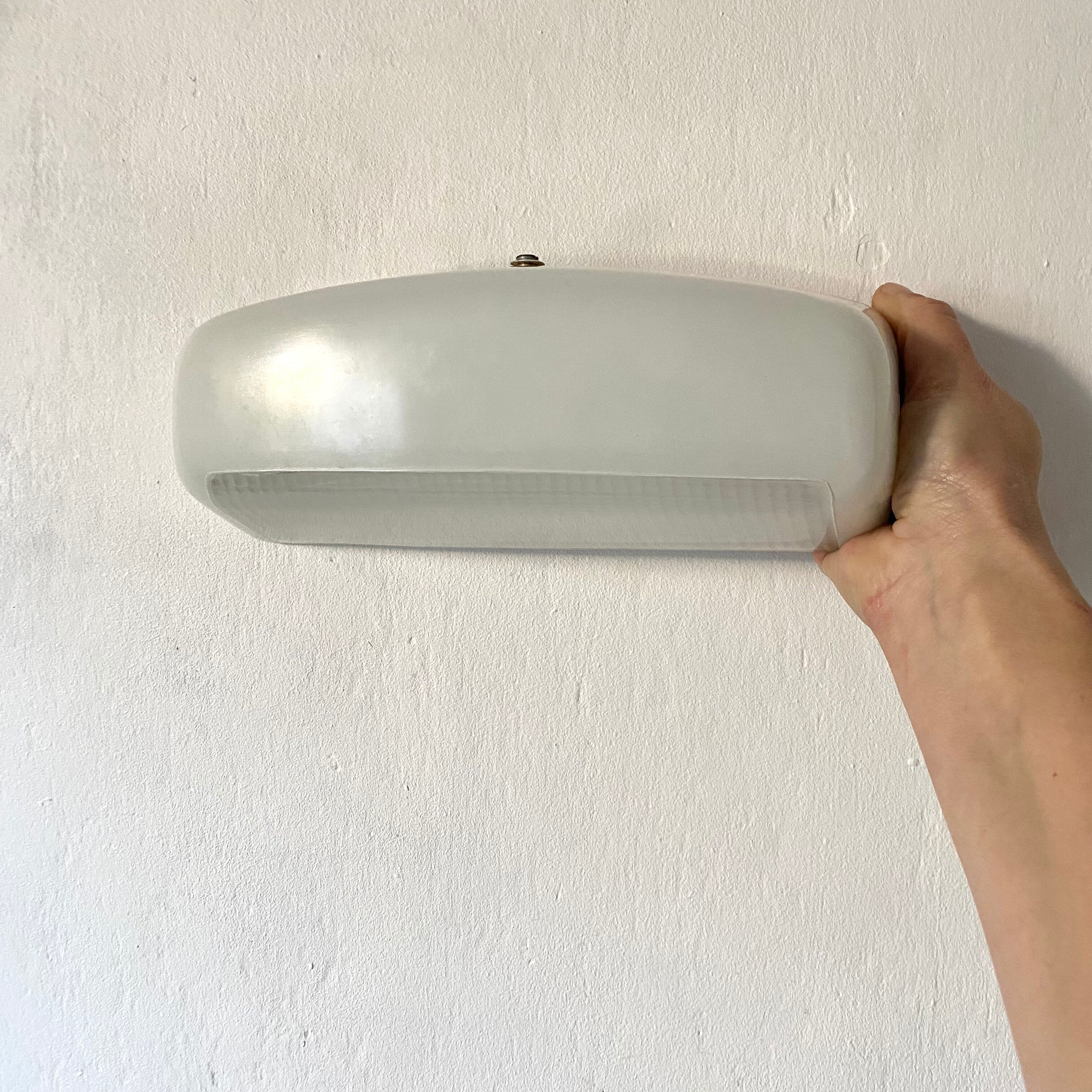 Holophane wall lamps and opaline glass 60s