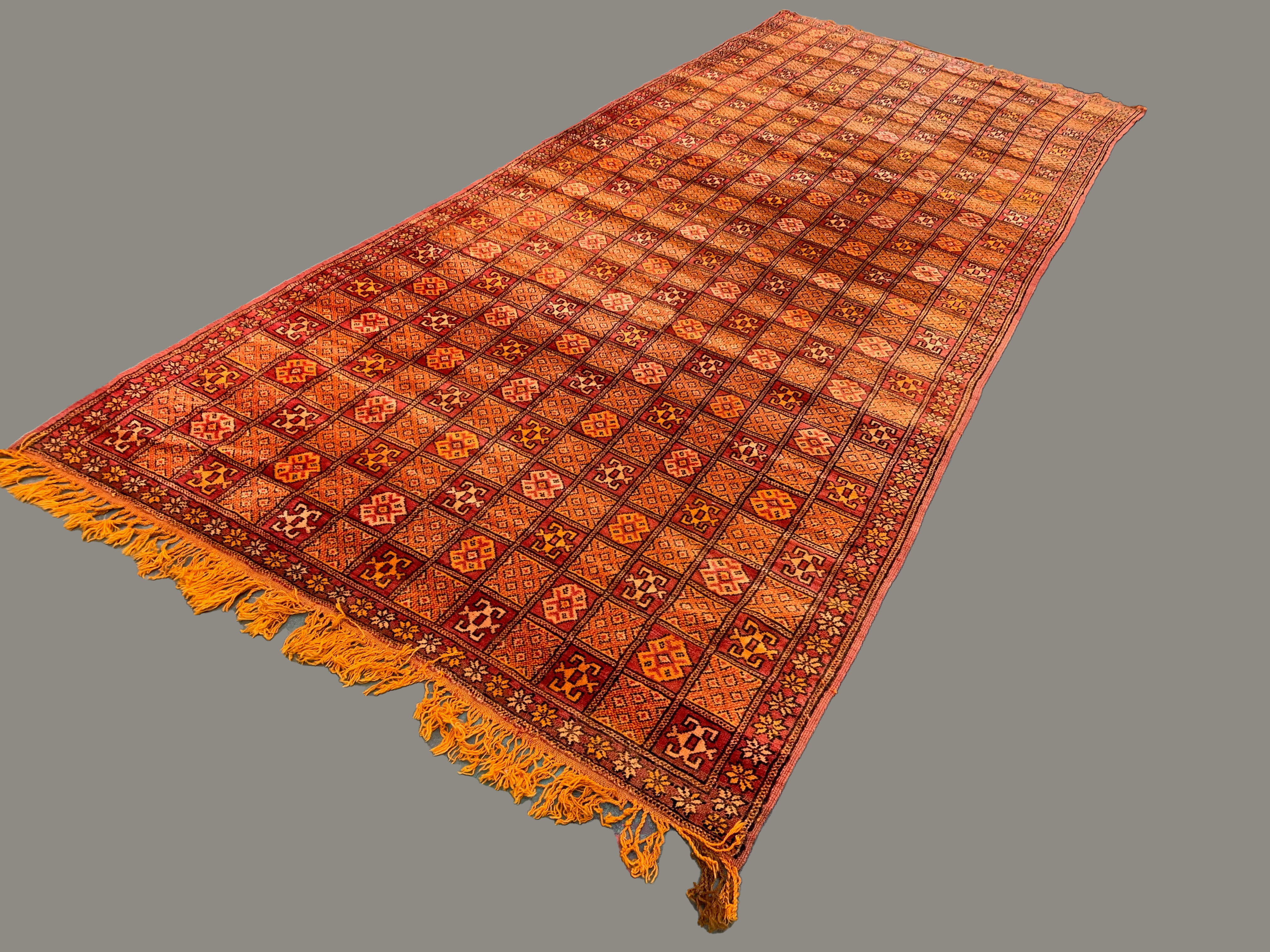 Vintage moroccan rug 400x176 cm berber atlas, tribal