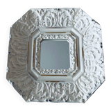 Octagonal mirror with moldings