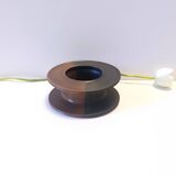 Black and Brown Hand-Painted Ceramic Piece attributed to Franco Bucci, Italy