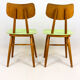 Set of 2 vintage wooden chairs from TON, 1960s