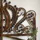 Vintage peacock rattan headboard (150cm)