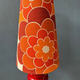 Red ceramic table lamp
