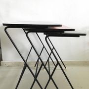 Ensemble de tables gigognes industrielles par Pilastro 1960s