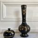Vintage vase black gold