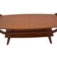 Vintage coffee table teak veneer 1960s design