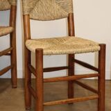 Série de 4 Chaises Charlotte Perriand Modèle "Bauche" Edition BCB