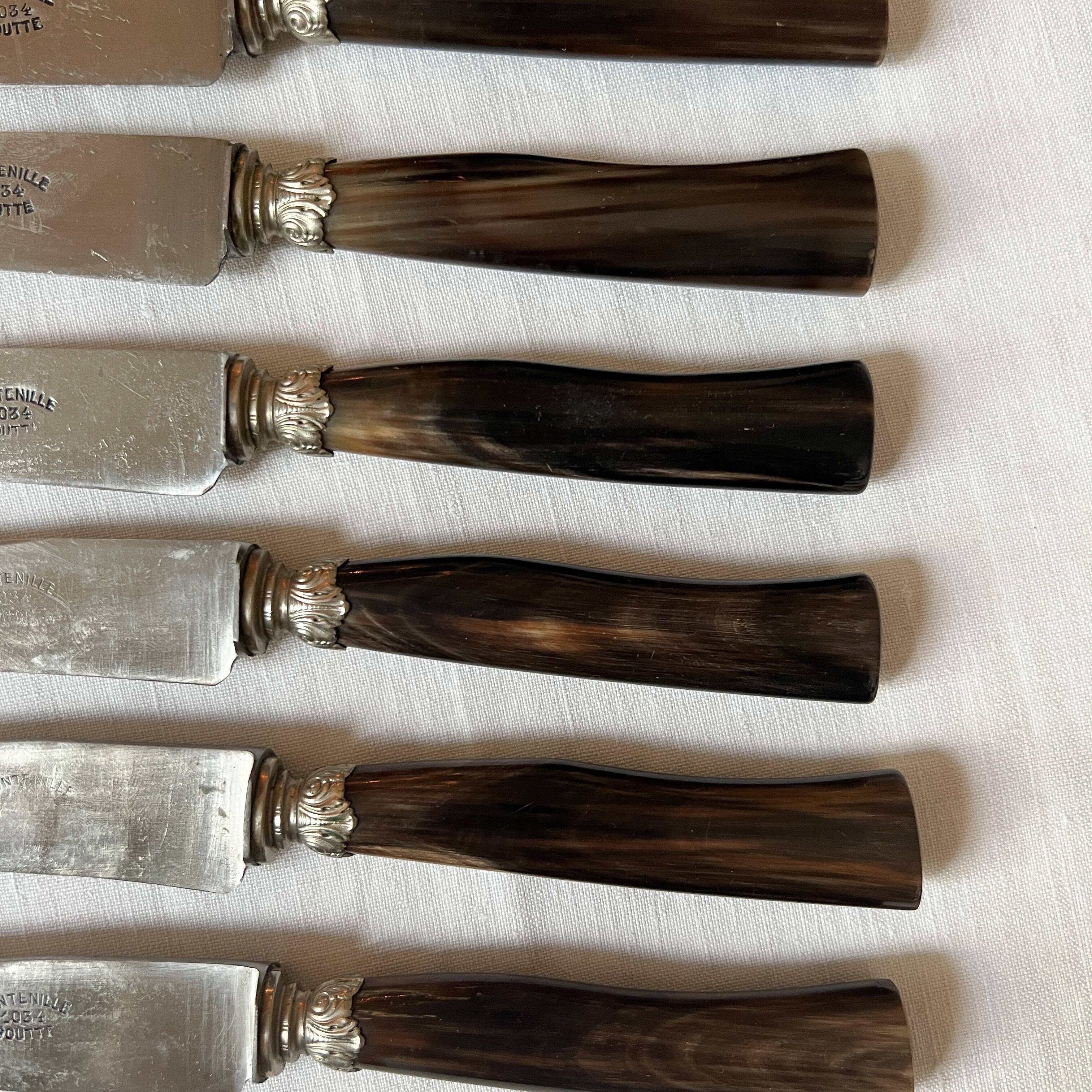 Set of 12 old Fontenille Pataud knives