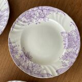 6 plates Longwy model Eglantine