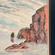 Original Large Swedish Oil on Panel – “Coastal Landscape” – Signed – Vintage & Framed