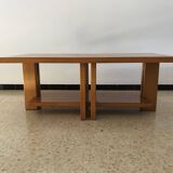Solid elm coffee table from the 80s