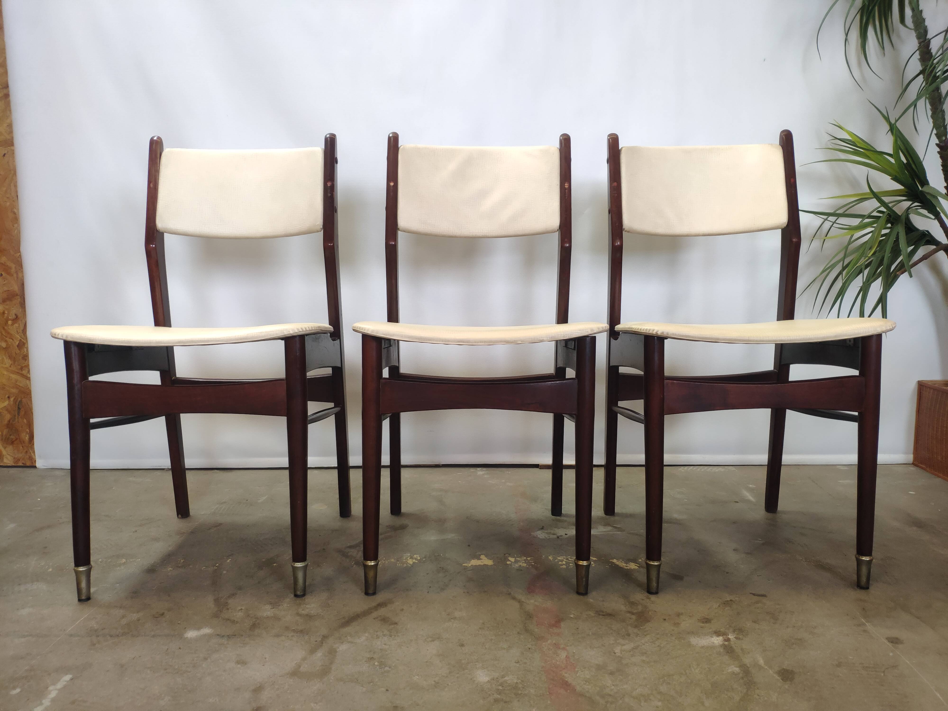 Lot de 6 chaises vintage