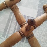 Porte manteau ancien en bambou vintage