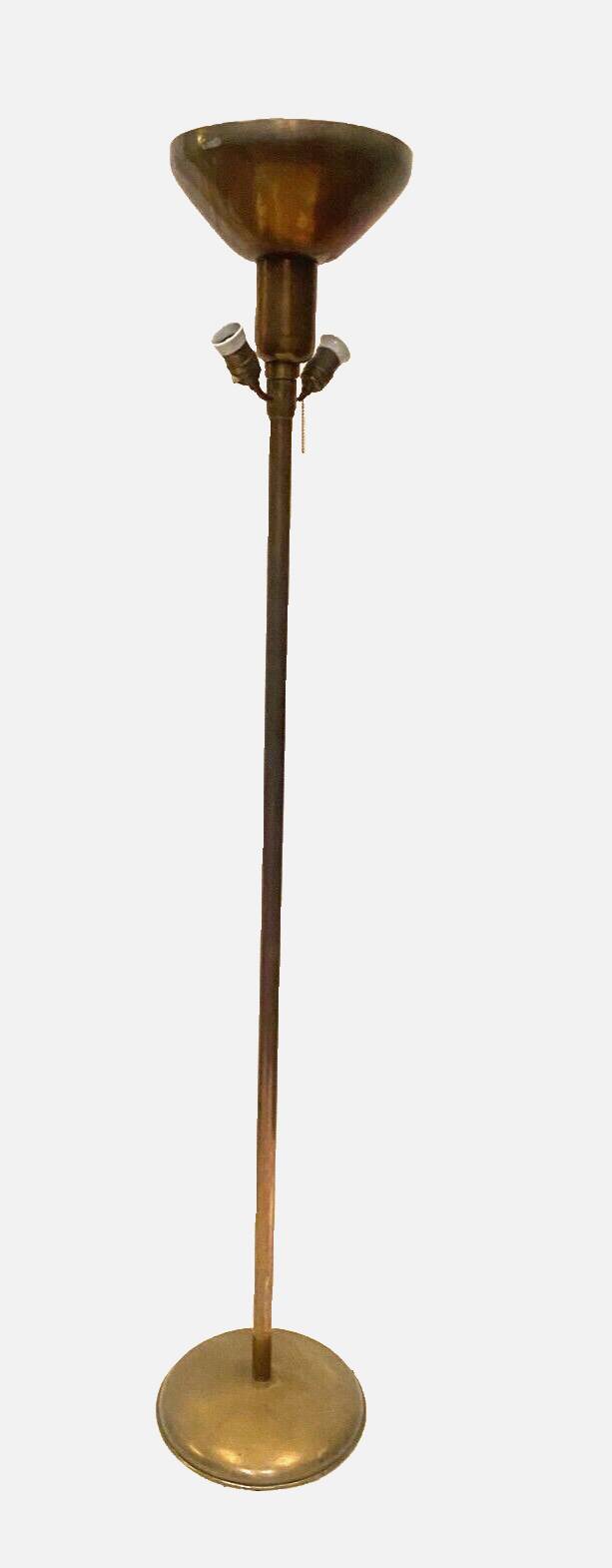 AMBA brand Art Deco floor lamp in 20th century brass