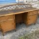 Vintage bamboo and rattan desk – 1960s-70s