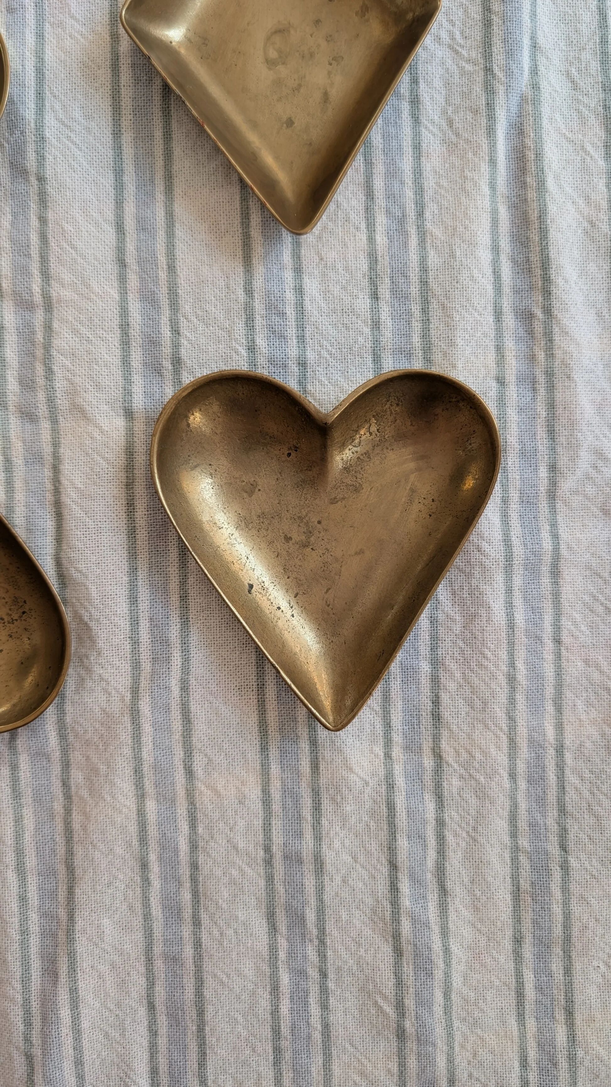 Vintage brass catchall tray