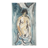 Romain SUZZONI (1950). Nu. Unique monotype signed.