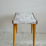 Stool footrest wooden feet compass