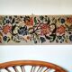 1970s wall tapestry with large multicoloured flowers