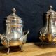 Tableware / Silver plated metal / Shaped pieces (Q): 2 pieces
