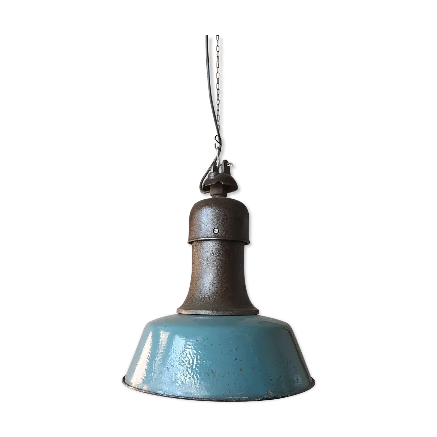 Industrial OBz pendant lamp from Wilkas A23, 1950