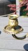 Chandelier 3 arms bronze old gold patinated