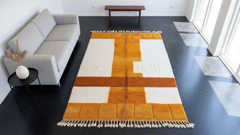 Berber carpet Beni Mrirt Moroccan handmade size 150 x 250 cm