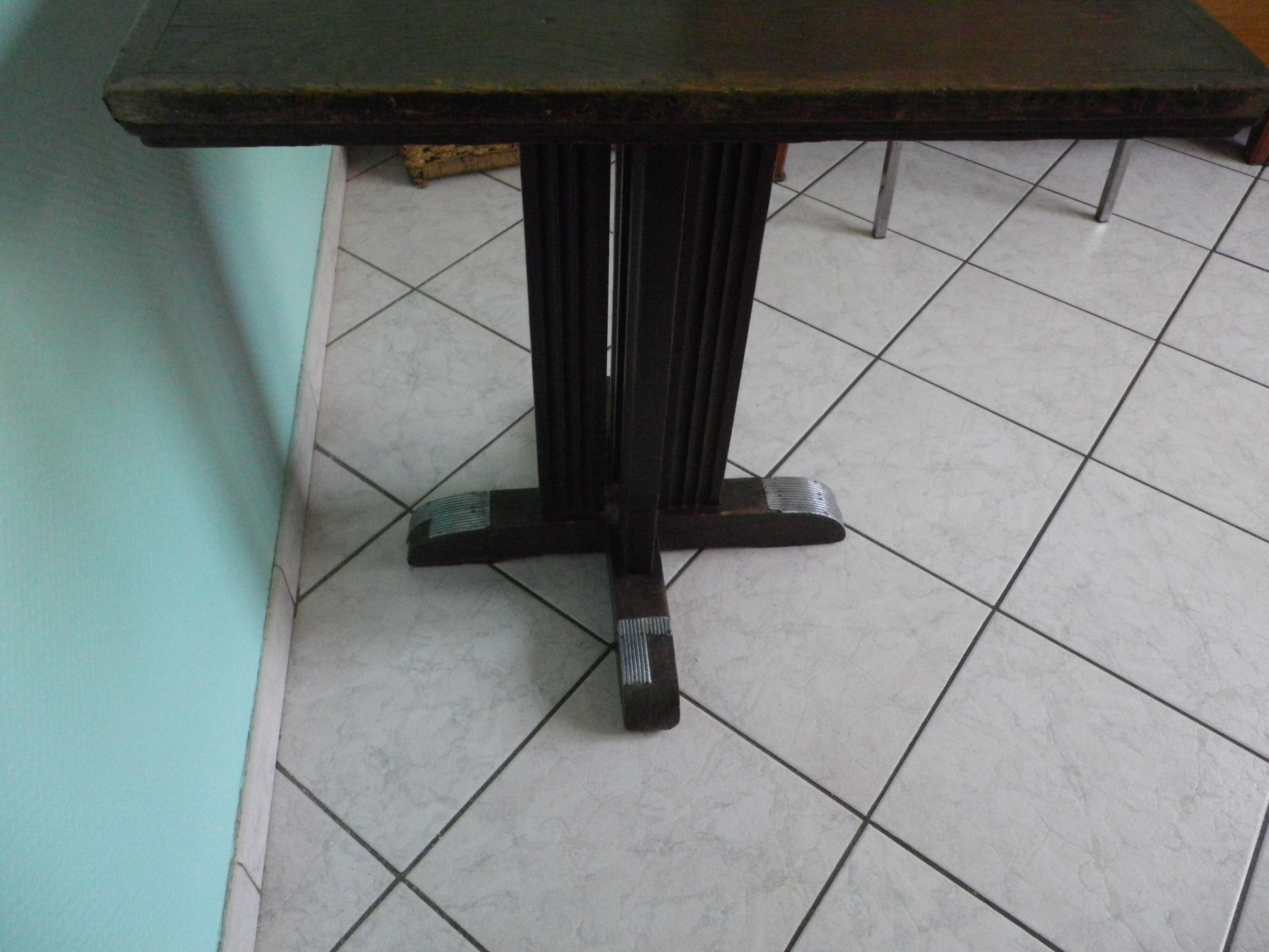 1950s bistro wooden table