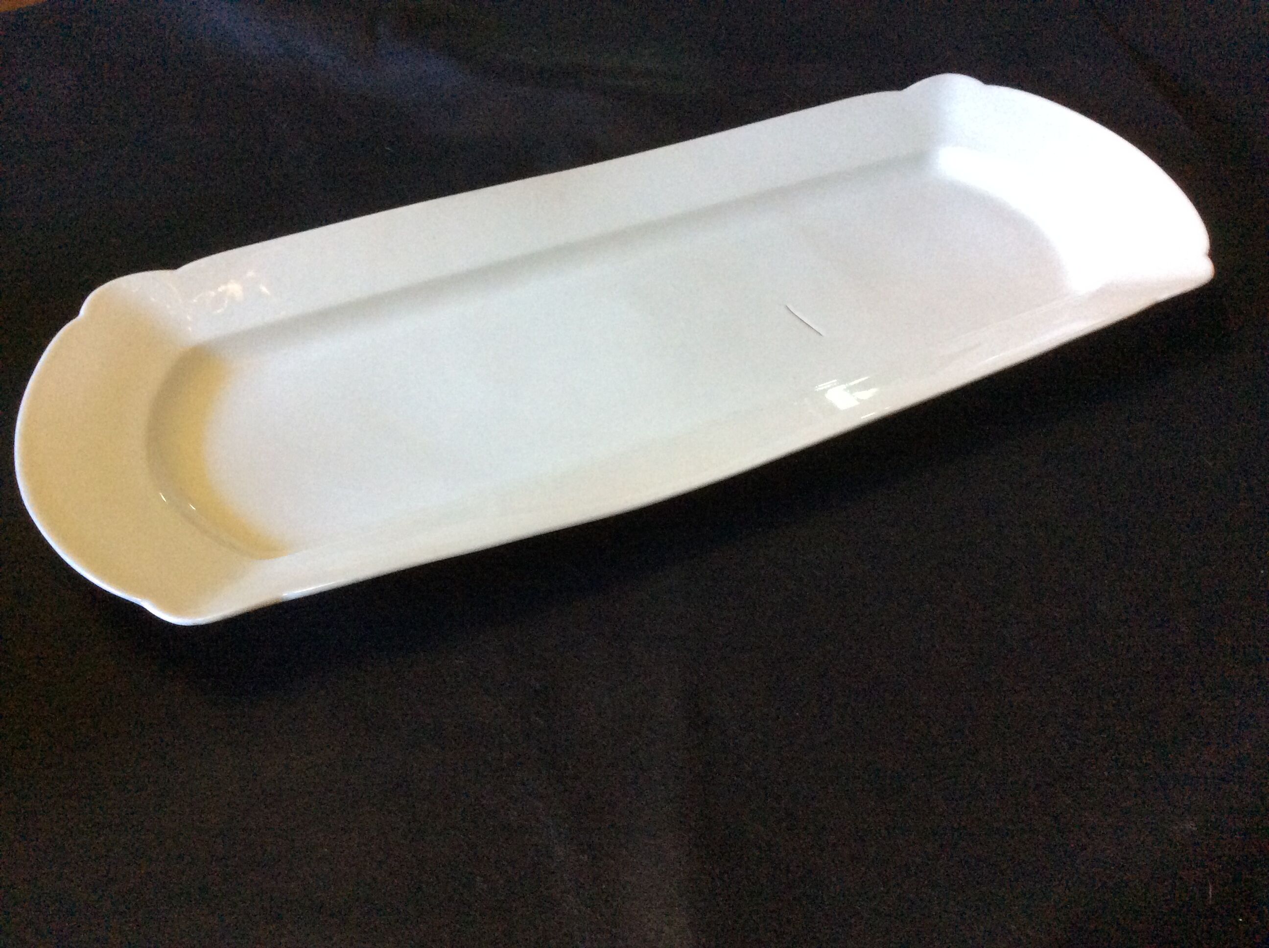 White dish, fish dish