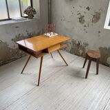 Vintage oak compass desk