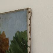 Portrait de femme, Huile sur toile, Th. Lantz